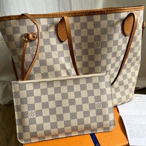 Louis Vuitton Damier Azur Neverfull MM